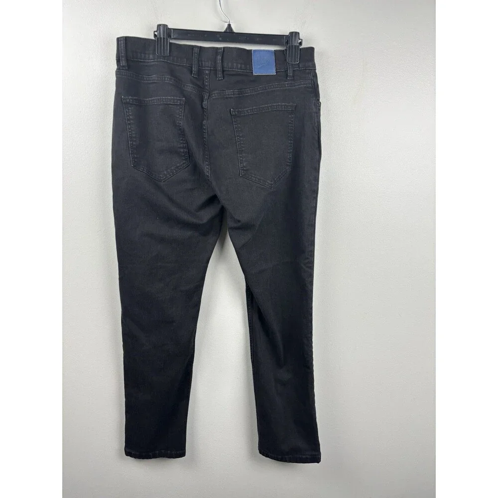 Mugsy Jeans Mens Black Denim Stretch Performance Squid Ink FLX3NSQ-35x30